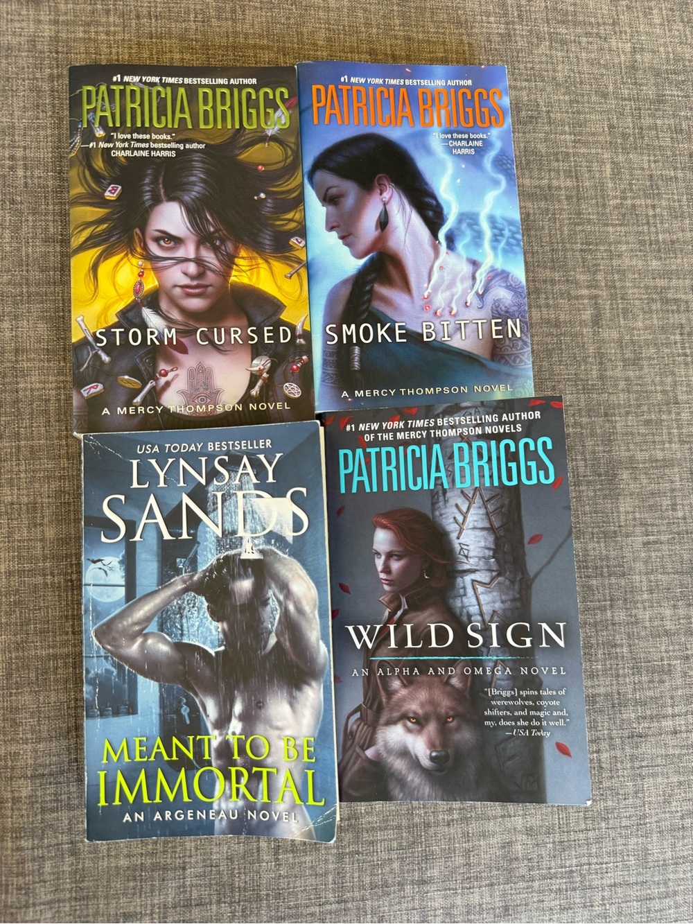 Patricia Briggs/Lynsay Sands fictional books